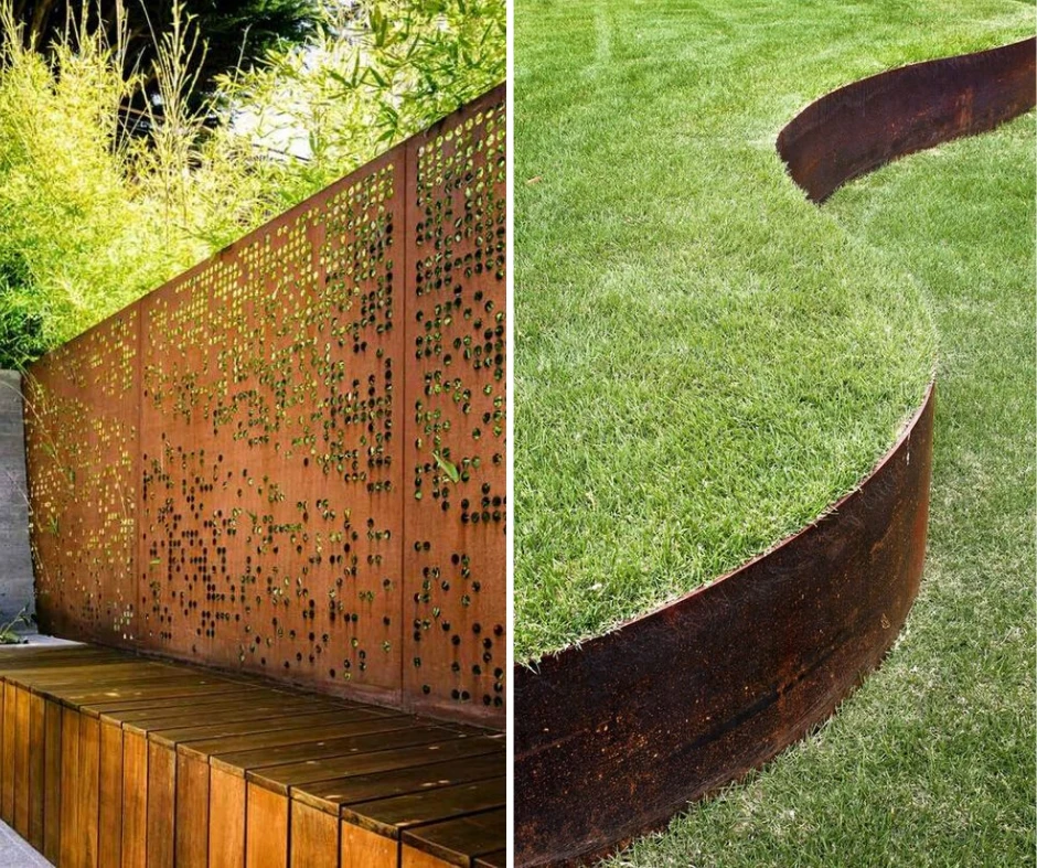 jardinera acero corten bordillos